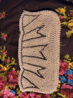 Japanese Made Antique Pearl Clutch Bag